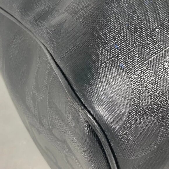 Dior vintage Trotter Hand Bag Tote Bag Duffle Bag Leather/PVC Black - Picture 9 of 13